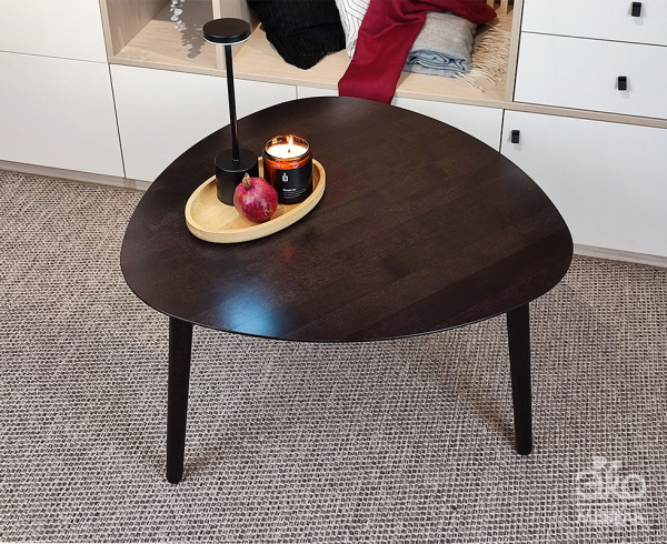 Журнальный столик ТВИСТ из массива березы, Венге